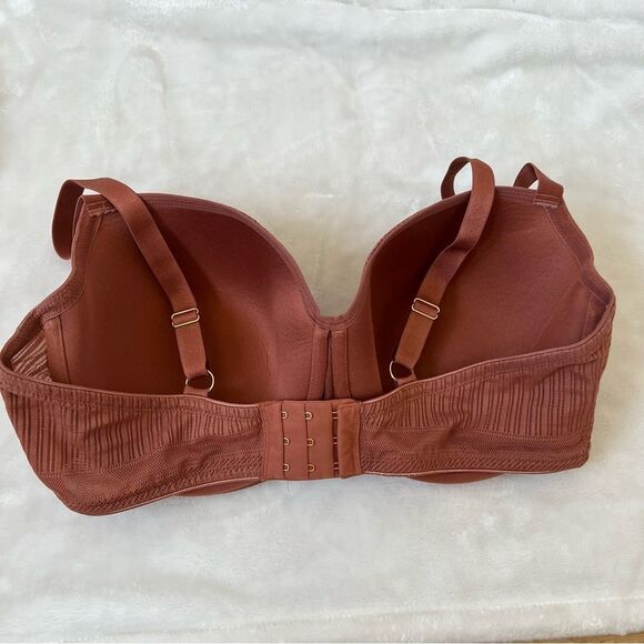 ThirdLove Everyday Lace T-shirt Bra In Copper Size 38F rust comfy support - Picture 3 of 4